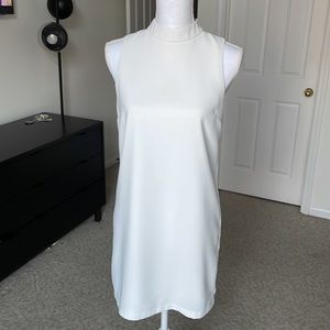 Forever 21 high nick, sleeveless white dress, US SMALL
